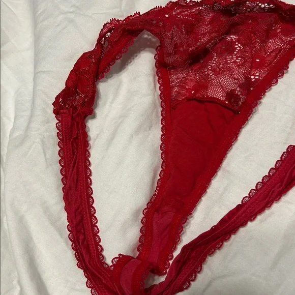 Victoria’s Secret Wicked Unlined Bow Embroidery Balconette Bra and Panty Set 36C - Picture 9 of 16